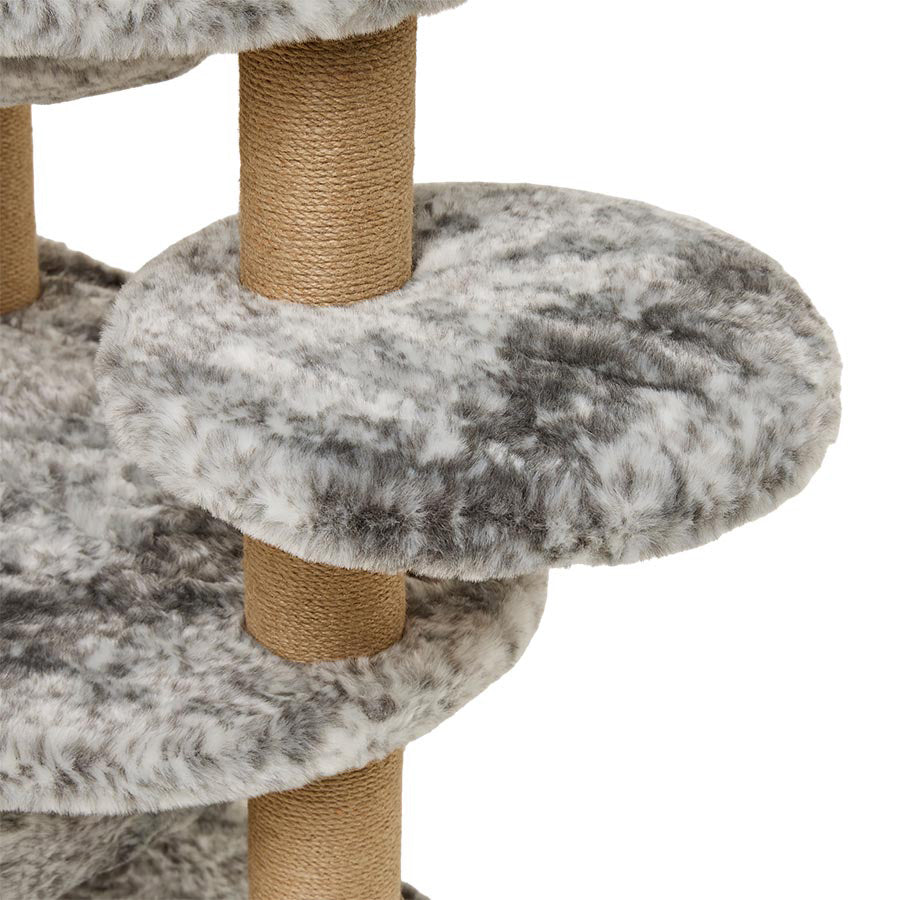 Pets at Home Smudge Multi Level Nap & Play Cat Tower Grey