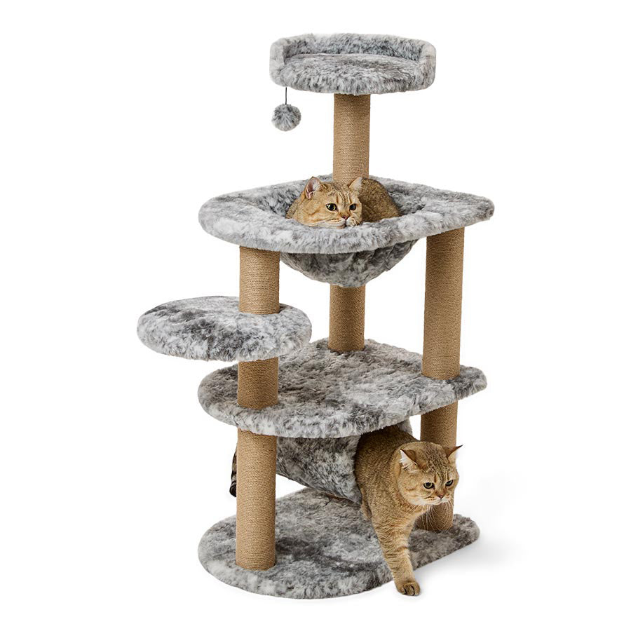 Pets at Home Smudge Multi Level Nap & Play Cat Tower Grey