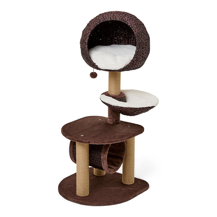 Pets at Home Smokey High Cat Hideaway Brown