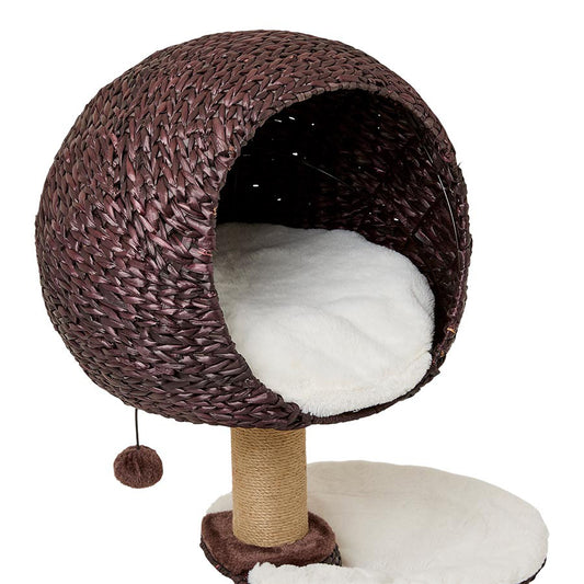 Pets at Home Smokey High Cat Hideaway Brown