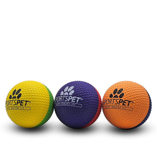 SportsPet High Bounce Dimple Edition Rubber Dog Ball Toy
