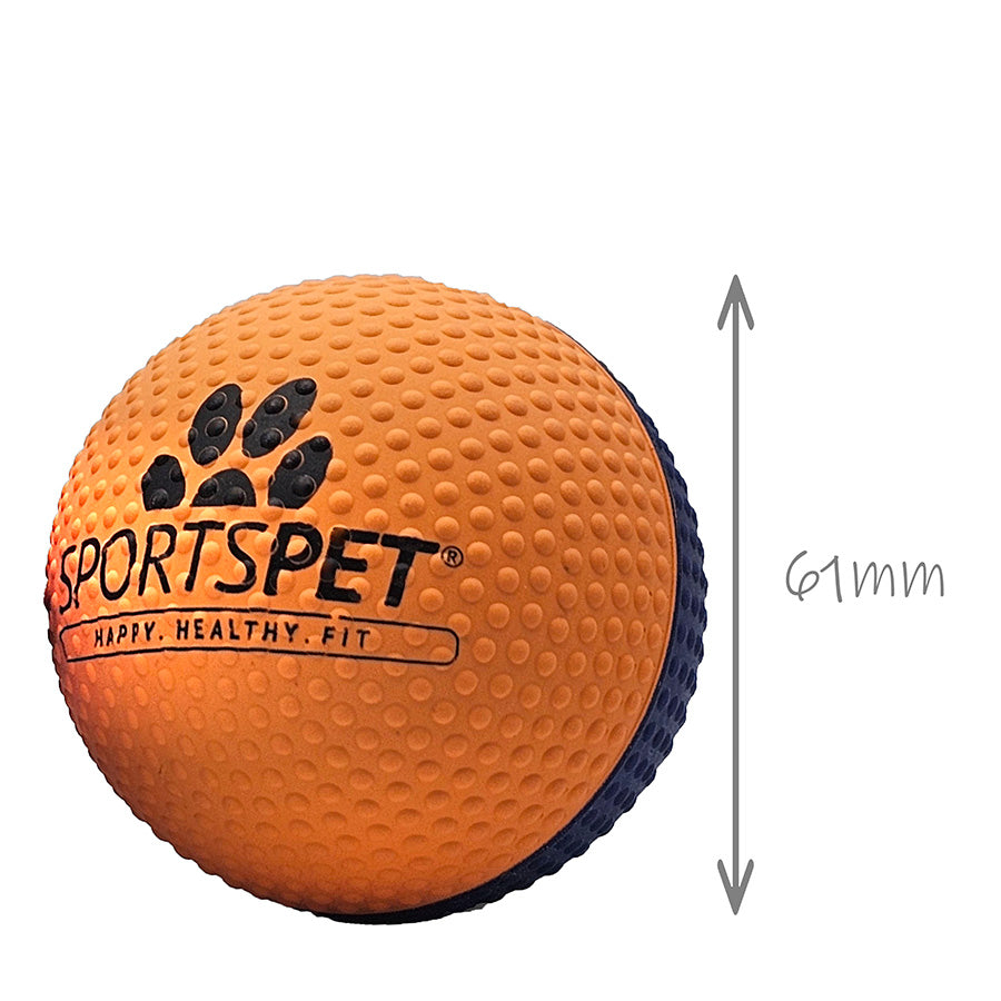 SportsPet High Bounce Dimple Edition Rubber Dog Ball Toy