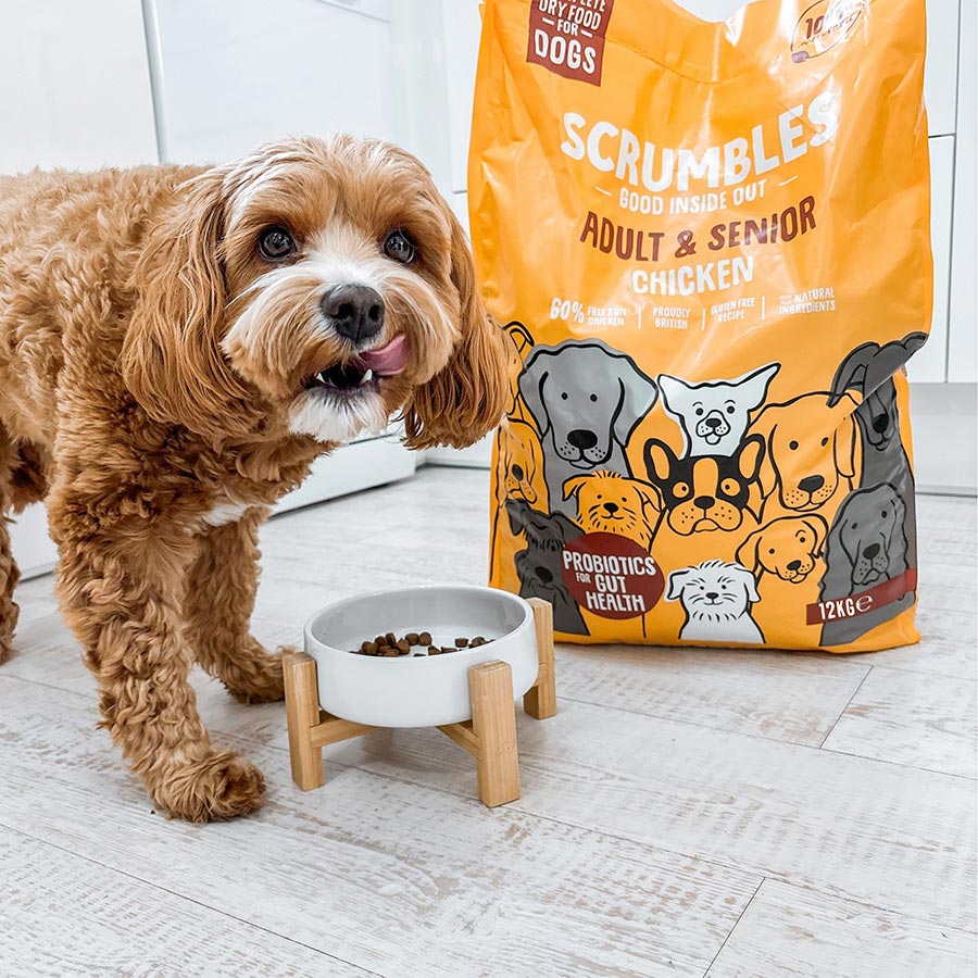 Scrumbles Complete Dry Adult and Senior Dog Food Chicken 12kg