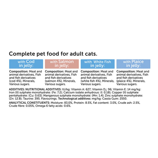 Felix Original Adult Wet Cat Food Fish Selection in Jelly