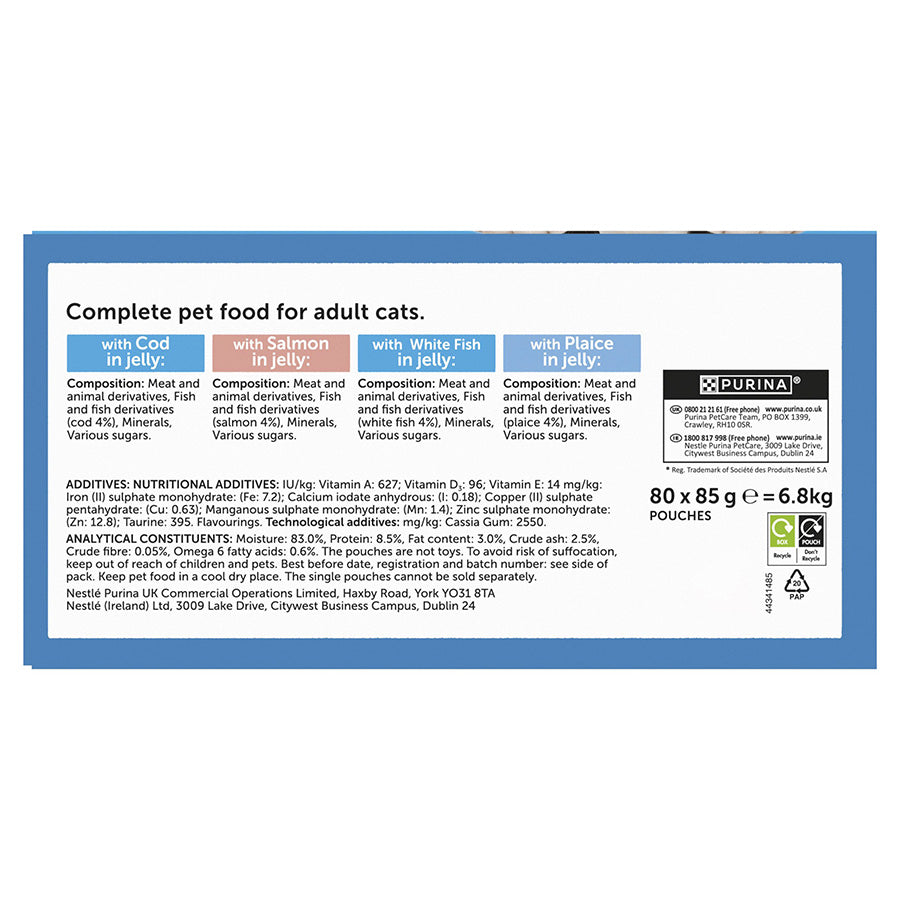 Felix Original Adult Wet Cat Food Fish Selection in Jelly