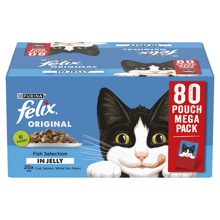 Felix Original Adult Wet Cat Food Fish Selection in Jelly