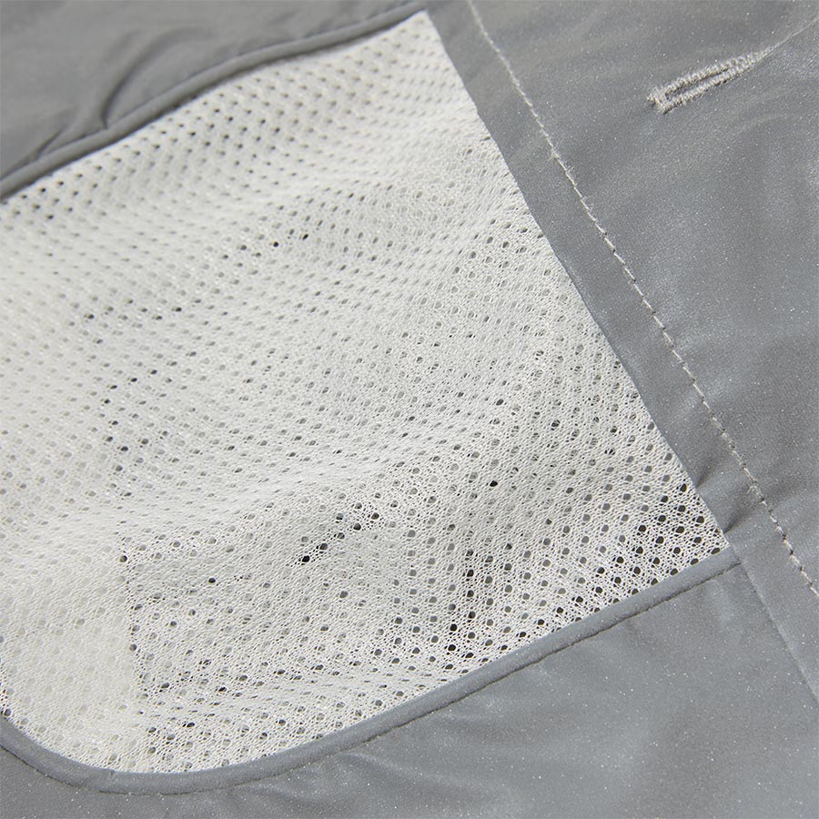 Pets at Home Reflective Dog Vest With Storage Bag Silver
