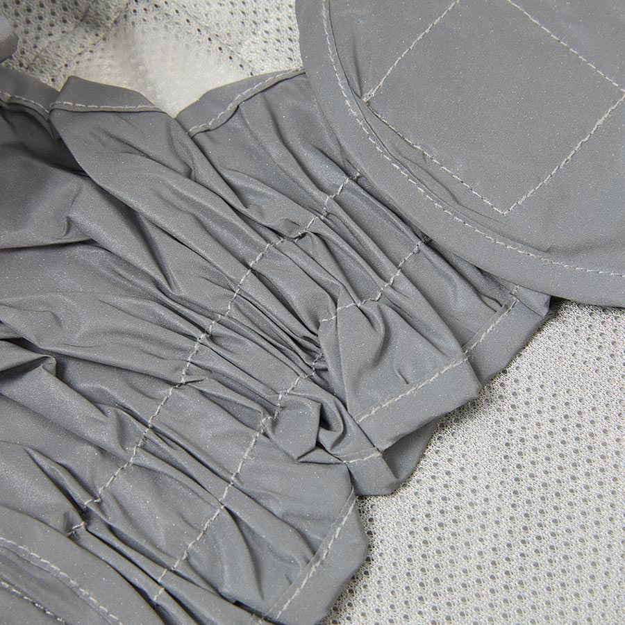 Pets at Home Reflective Dog Vest With Storage Bag Silver