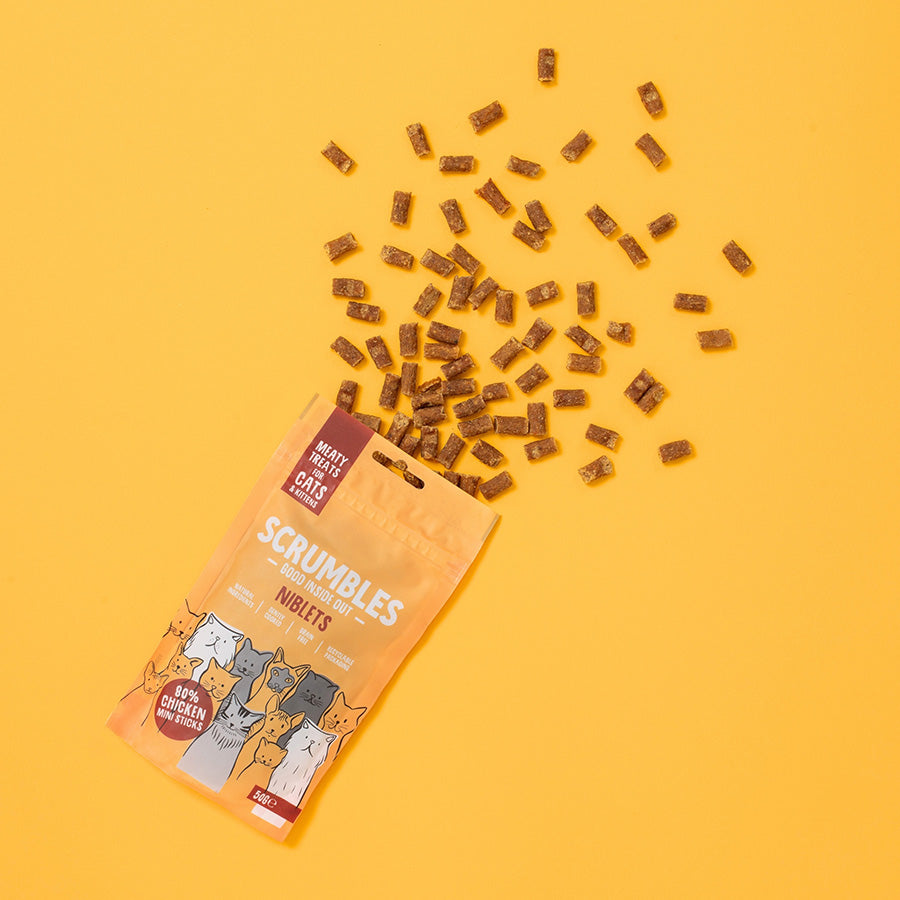 Scrumbles Niblets Meaty Cat Treats Chicken 50g