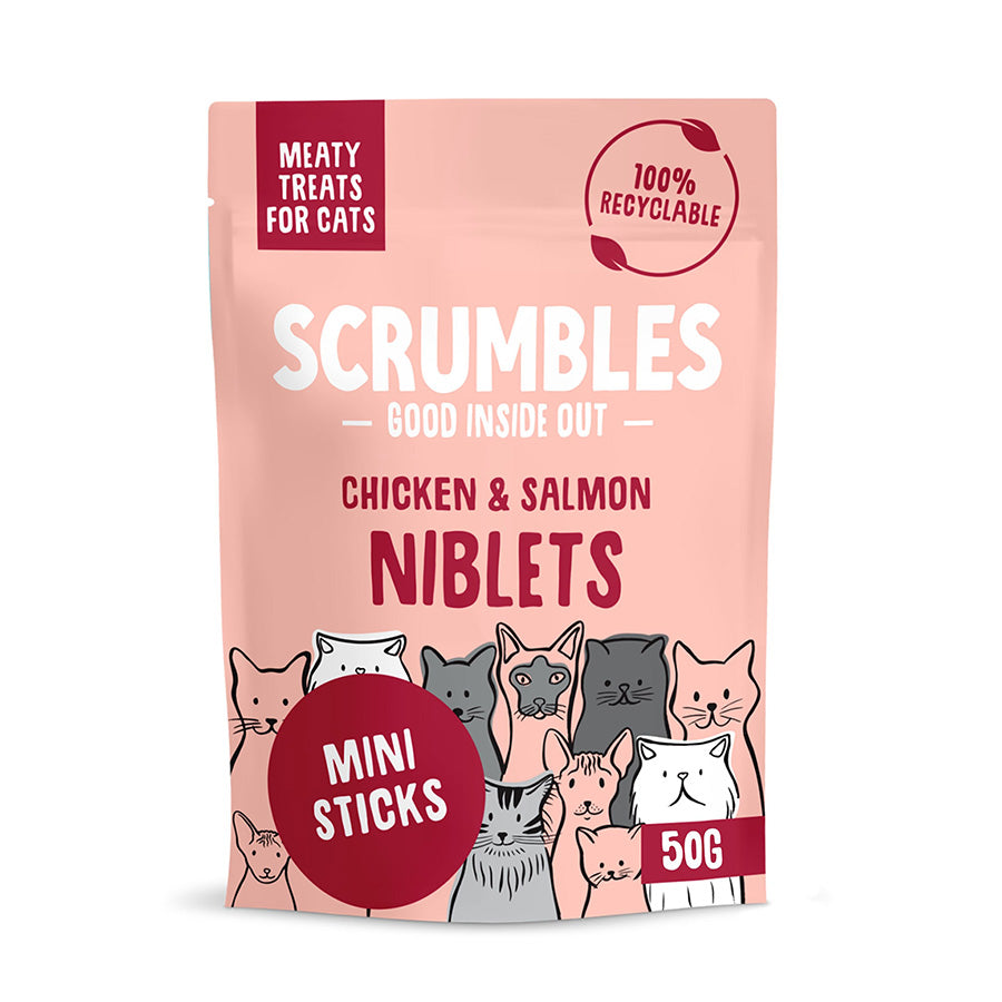 Scrumbles Niblets Meaty Cat Treats Salmon 50g