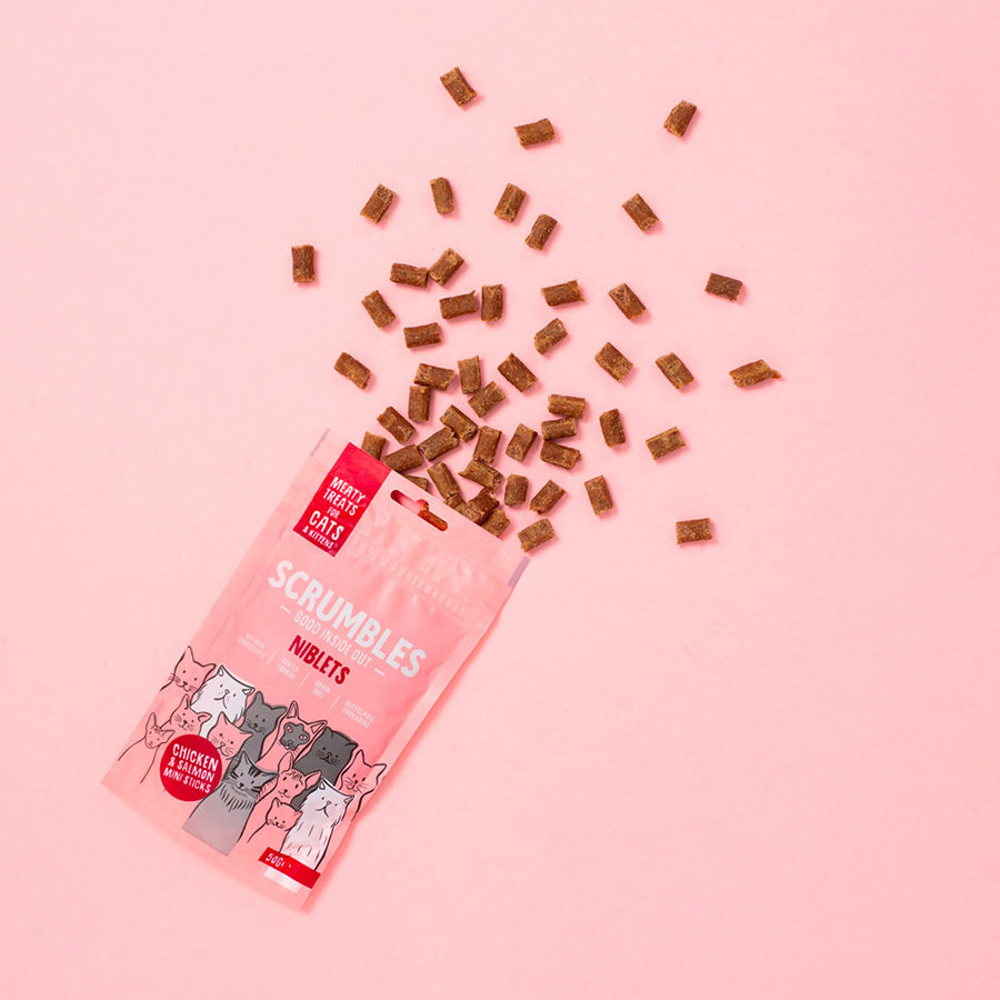 Scrumbles Niblets Meaty Cat Treats Salmon 50g