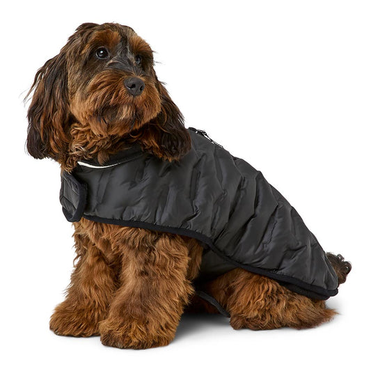 3 Peaks Shower Resistant Dog Parka Jacket Black/Ecru