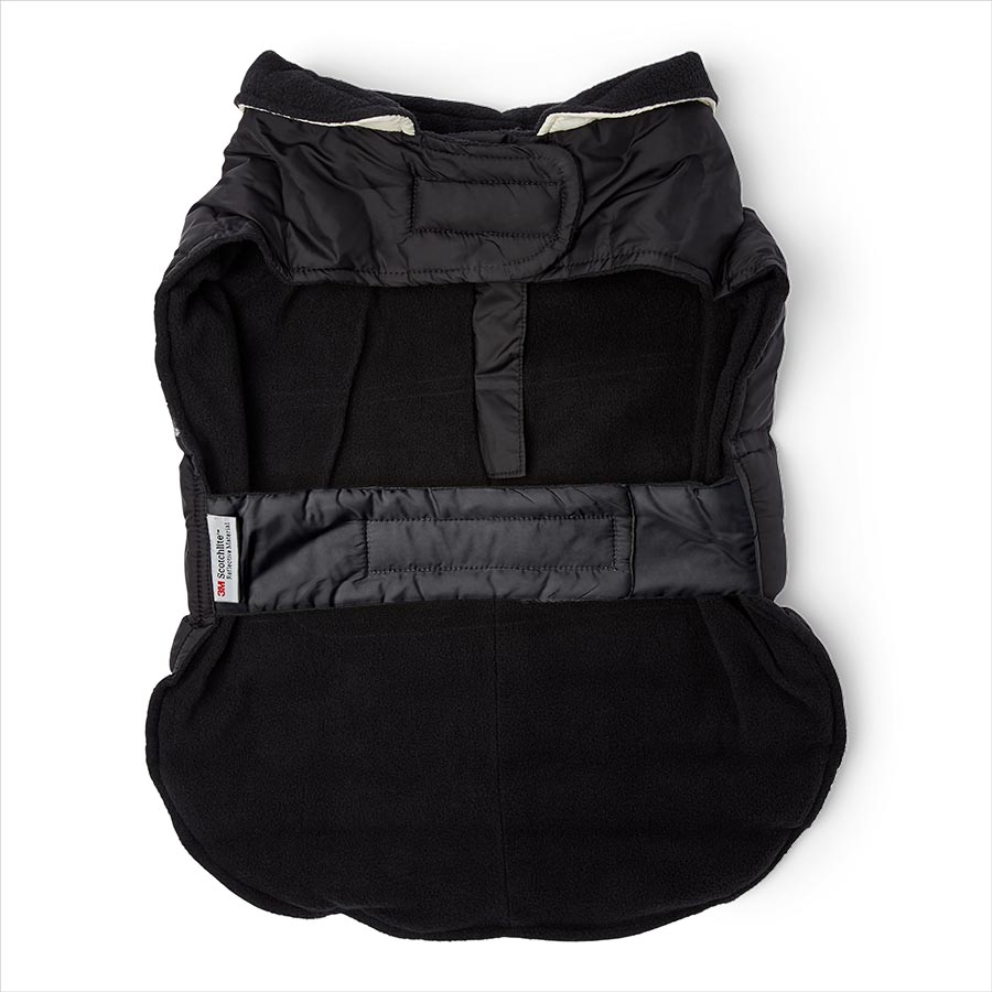 3 Peaks Shower Resistant Dog Parka Jacket Black/Ecru