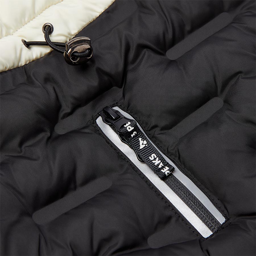 3 Peaks Shower Resistant Dog Parka Jacket Black/Ecru