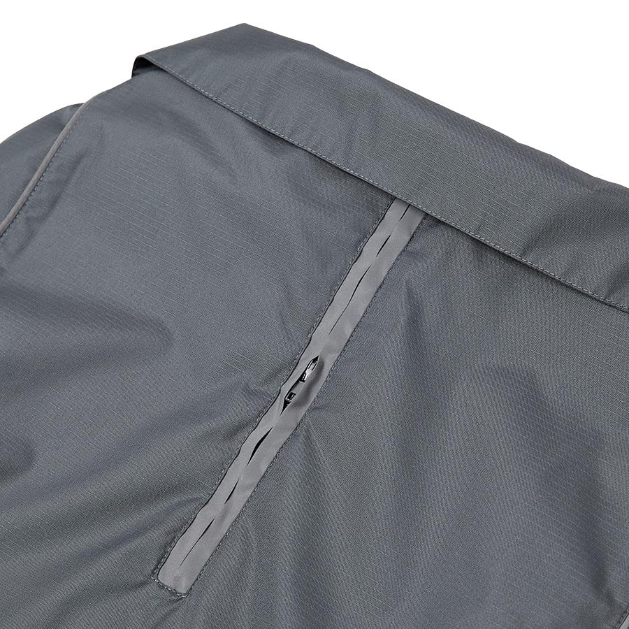 Pets at Home Ripstop Reflective Trim Dog Coat Charcoal