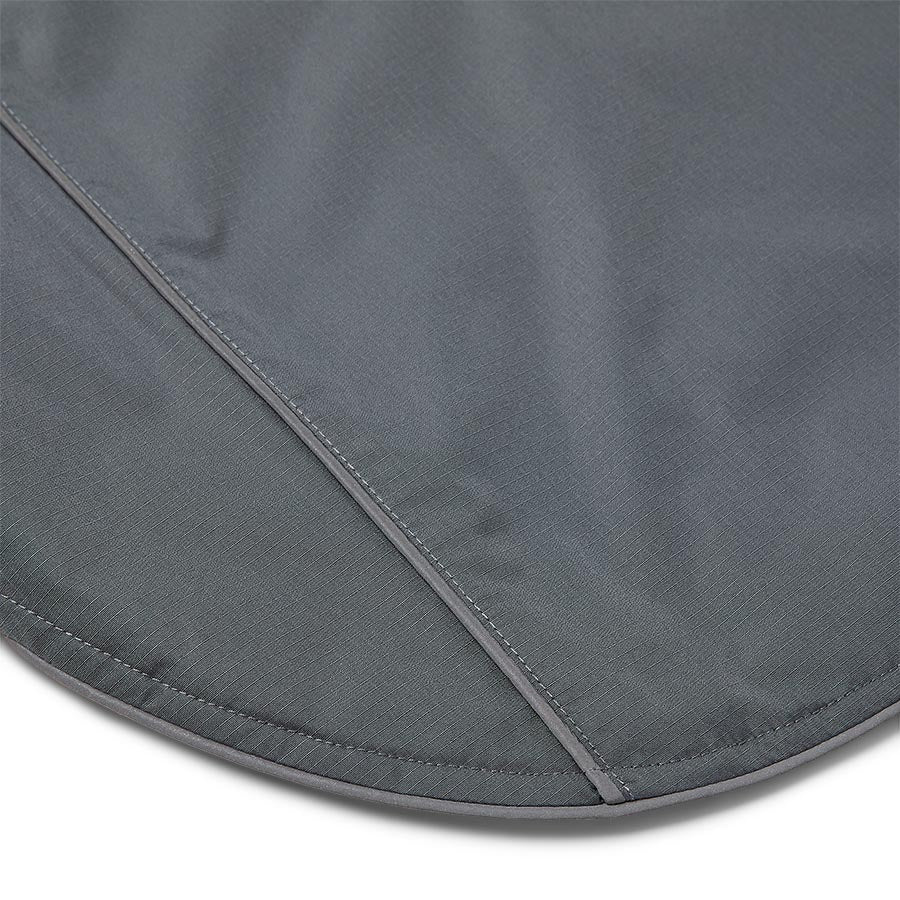 Pets at Home Ripstop Reflective Trim Dog Coat Charcoal
