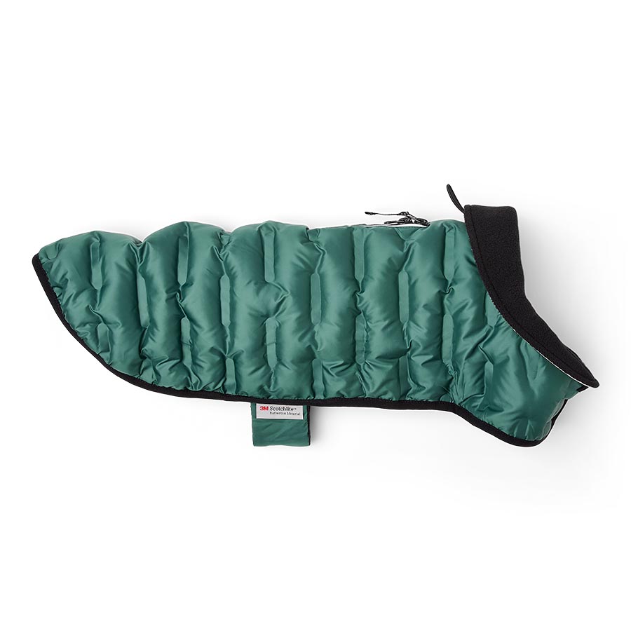 3 Peaks Shower Resistant Dog Parka Jacket Green/Ecru