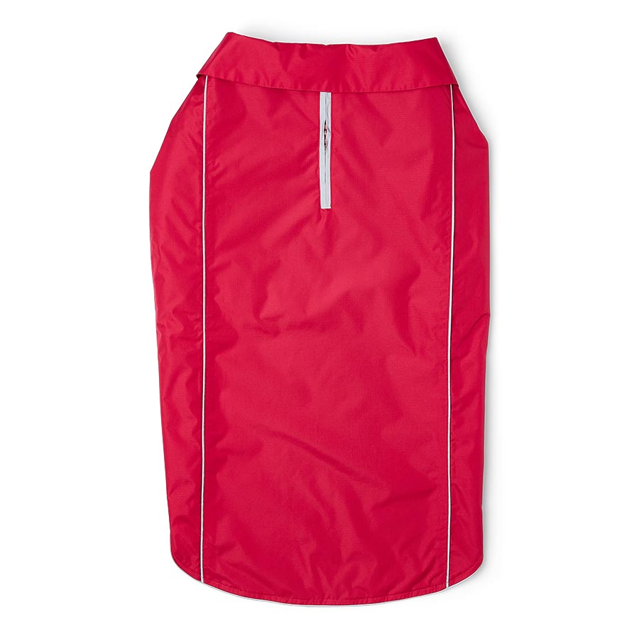 Pets at Home Ripstop Reflective Trim Dog Coat Red