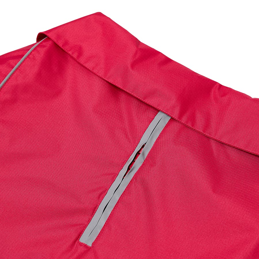 Pets at Home Ripstop Reflective Trim Dog Coat Red