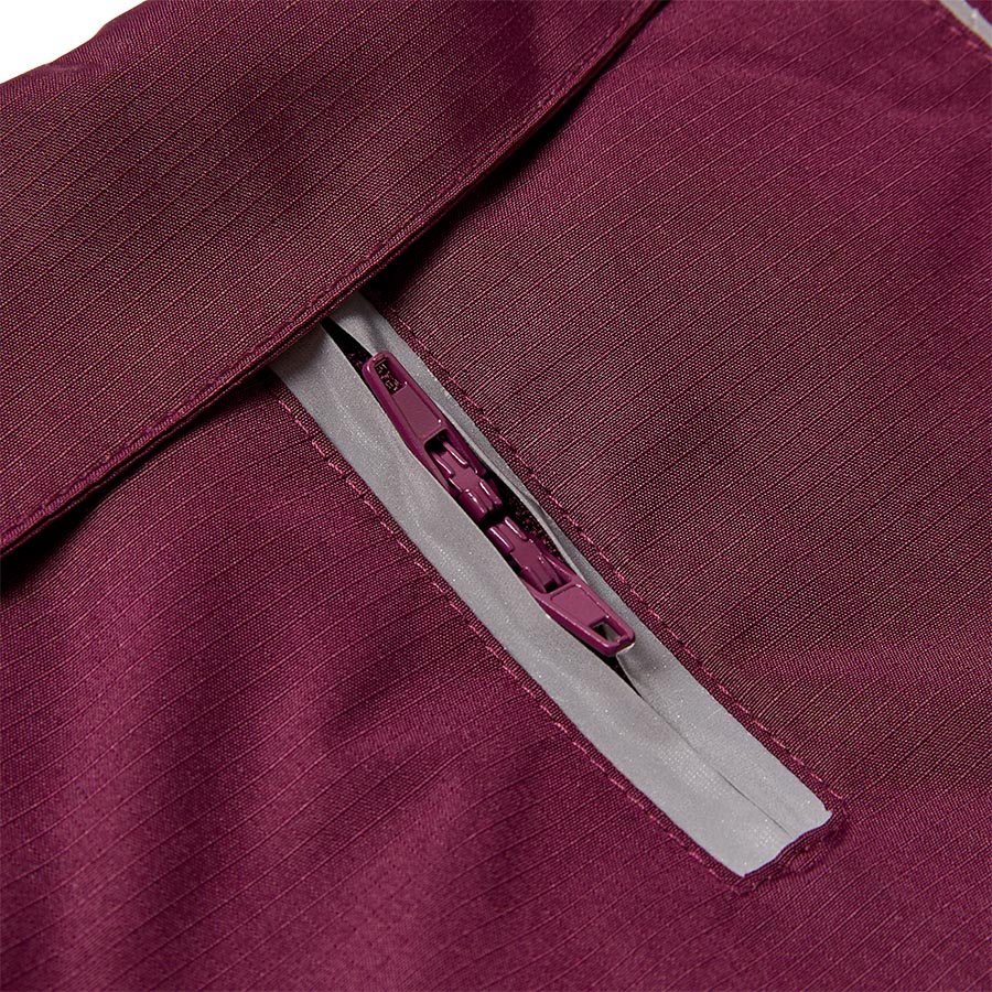 Pets at Home Ripstop Reflective Trim Dog Coat Wine