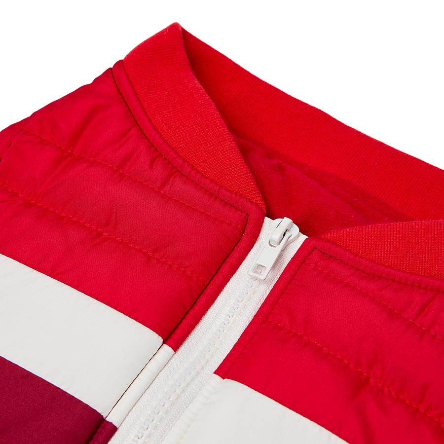 Pets at Home Quilted Colourblock Dog Jacket Red
