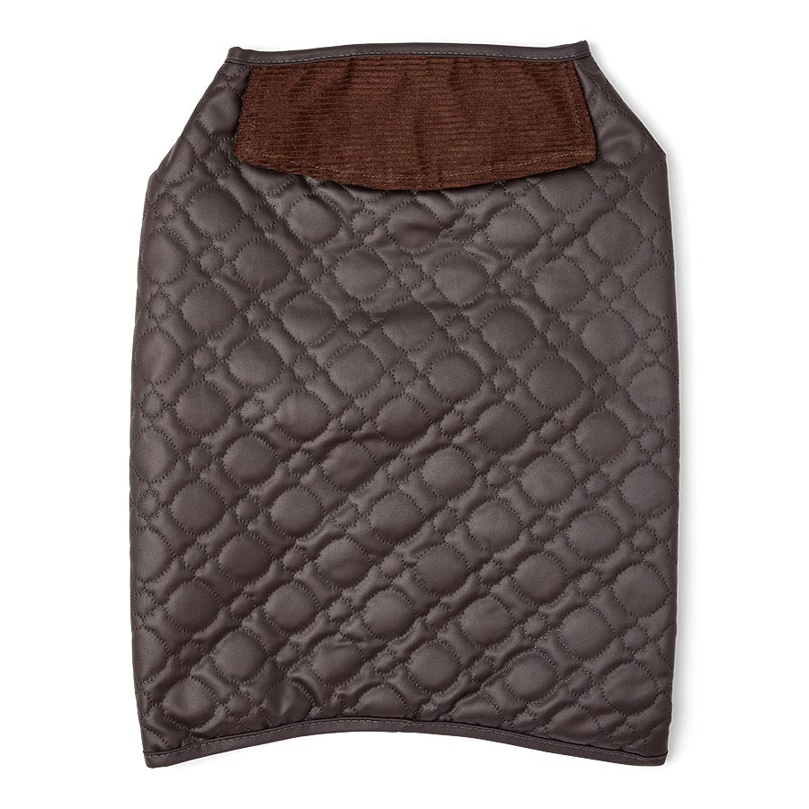 Wainwright's Shower Resistant Quilted Dog Jacket Espresso
