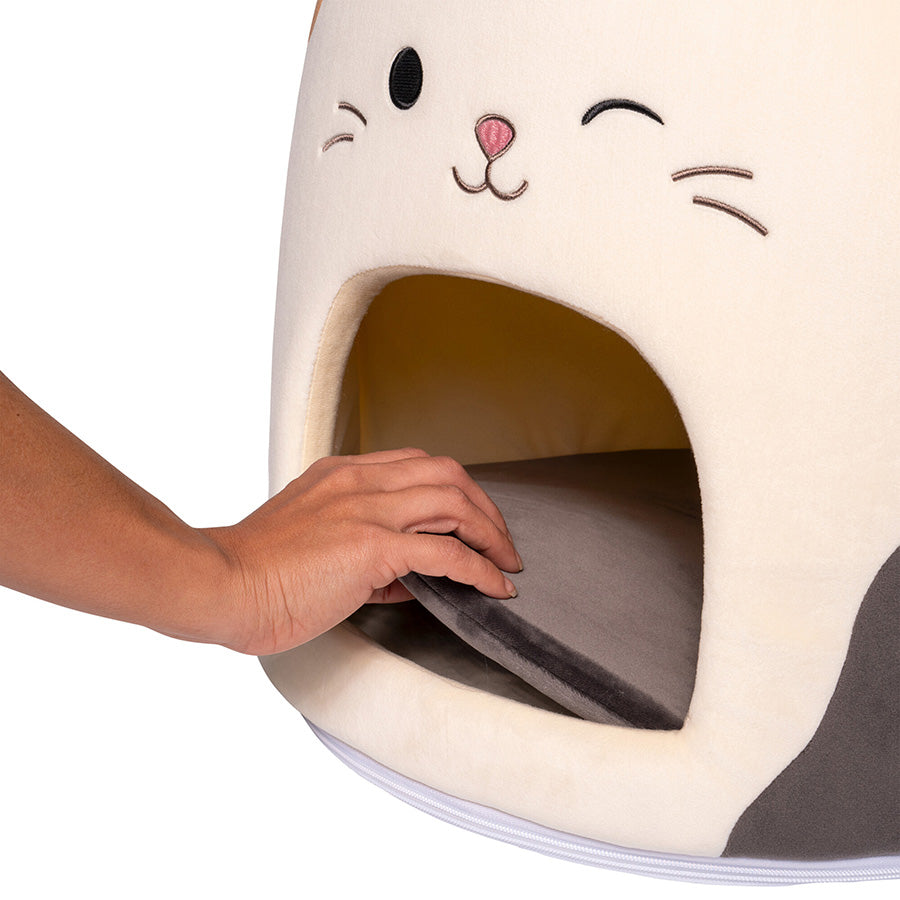 Squishmallows Original Cam The Cat Ultrasoft Pet Cave Multi Coloured