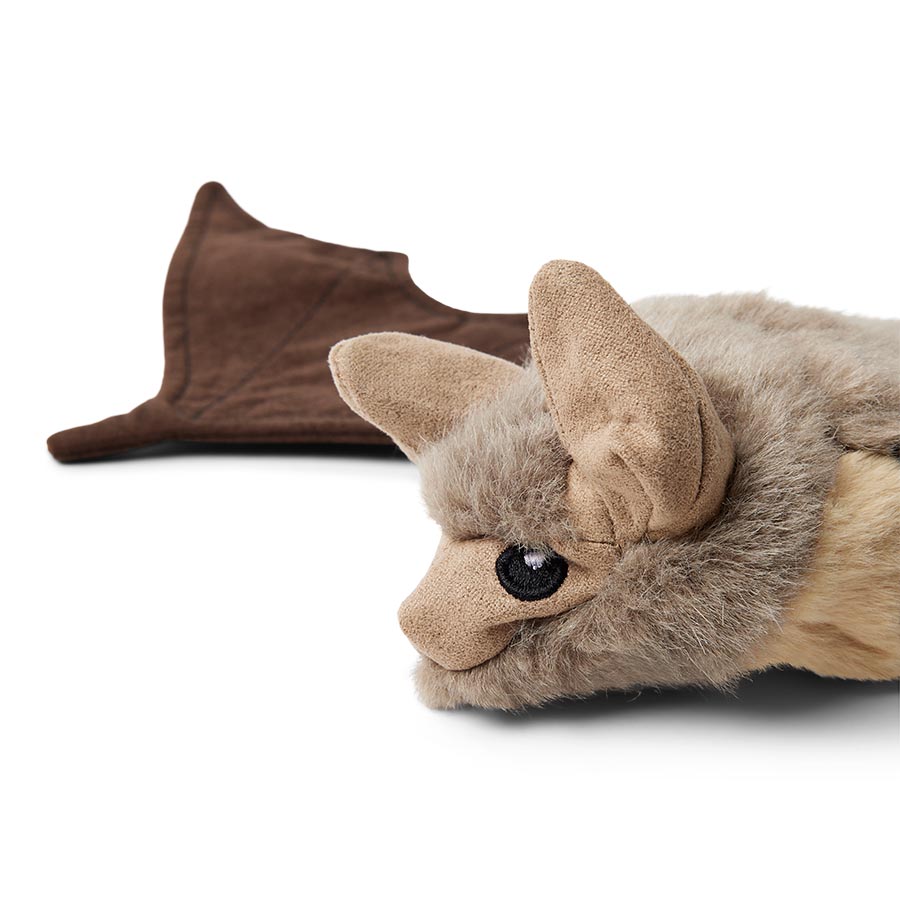 Wainwright's Instinct Bat Flattie Squeak & Crinkle Dog Toy