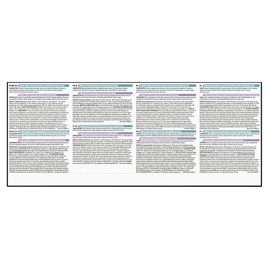 Pro Plan Delicate Digestion Wet Cat Food with Ocean Fish & Turkey Gravy 40 x 85g