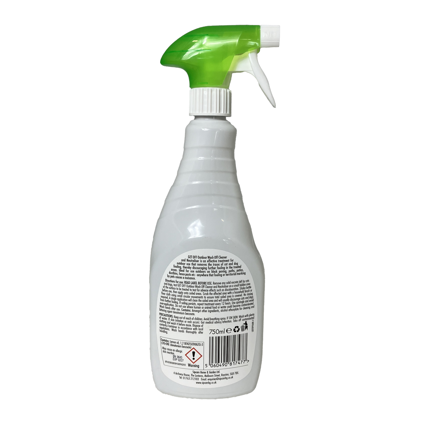 Get Off Outdoor Wash Off Cleaner Neutraliser 750ml