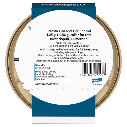 Seresto Flea & Tick Control Cat Collar 8kg & Under