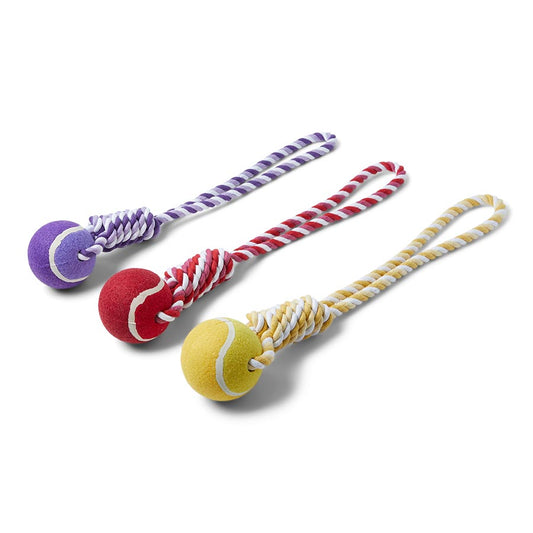 Pets at Home Tennis Ball Tug Dog Toy