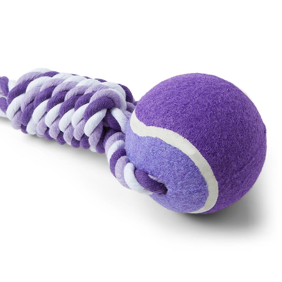 Pets at Home Tennis Ball Tug Dog Toy