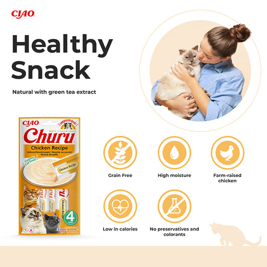 Ciao Churu Cat Treat Sticks Chicken 4x14g