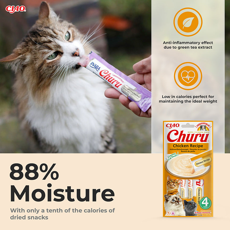 Ciao Churu Cat Treat Sticks Chicken 4x14g