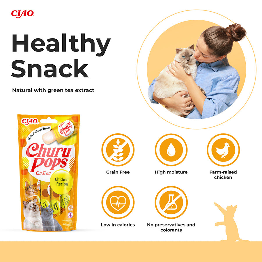 Ciao Churu Cat Treat Pops Chicken 4x15g