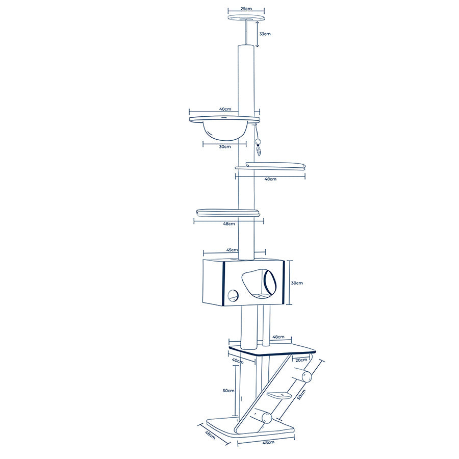 Lords & Labradors The Helsinki Levels Fit Me Cat Play Centre