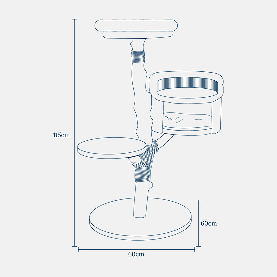Lords & Labradors Back to Nature The Luxe Cat Scratch Post