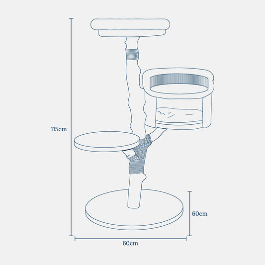 Lords & Labradors Back to Nature The Luxe Cat Scratch Post