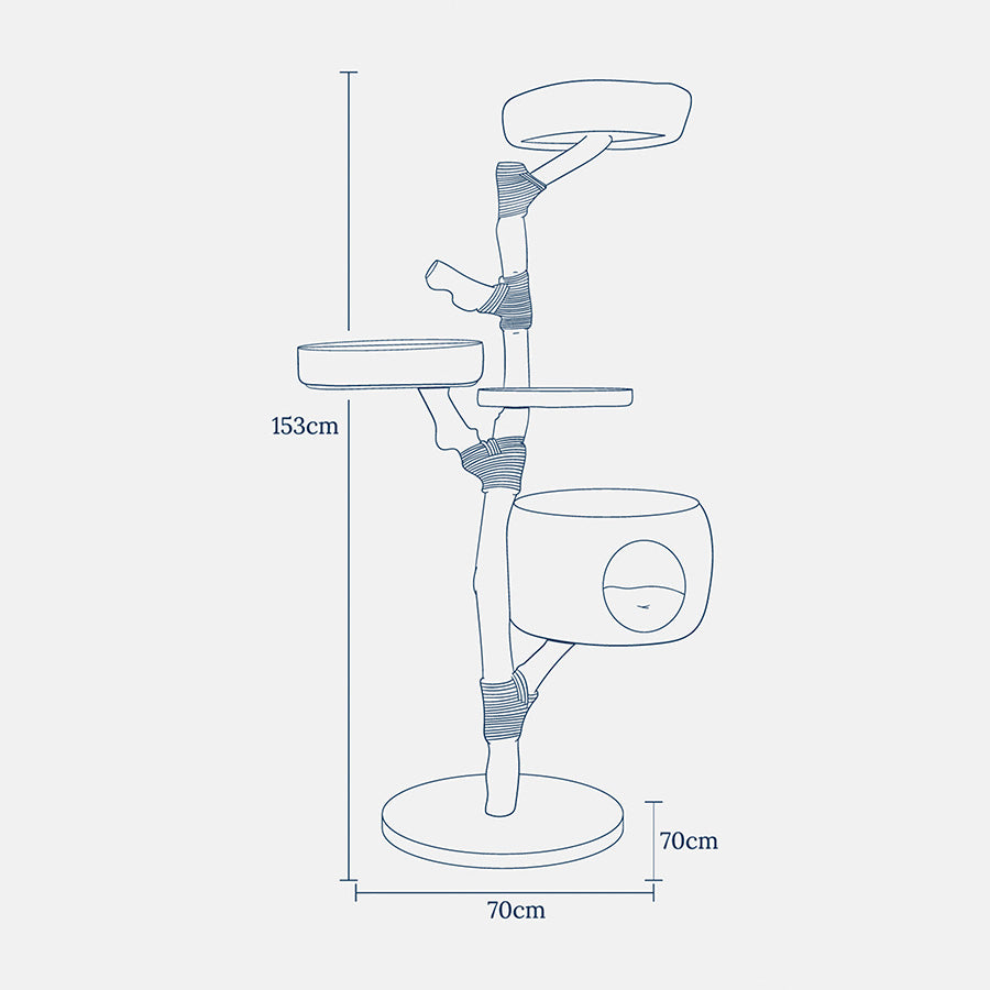 Lords & Labradors Back to Nature The Penthouse Cat Scratch Post