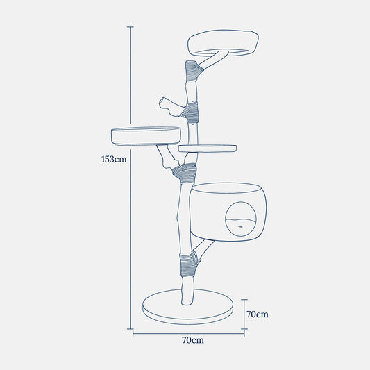 Lords & Labradors Back to Nature The Penthouse Cat Scratch Post