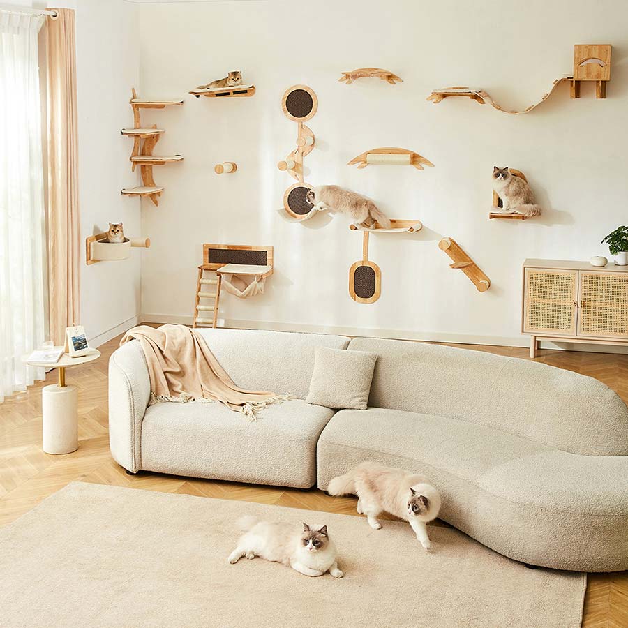 Lords & Labradors Malmo Sleep & Scratch Wall Cat Climber