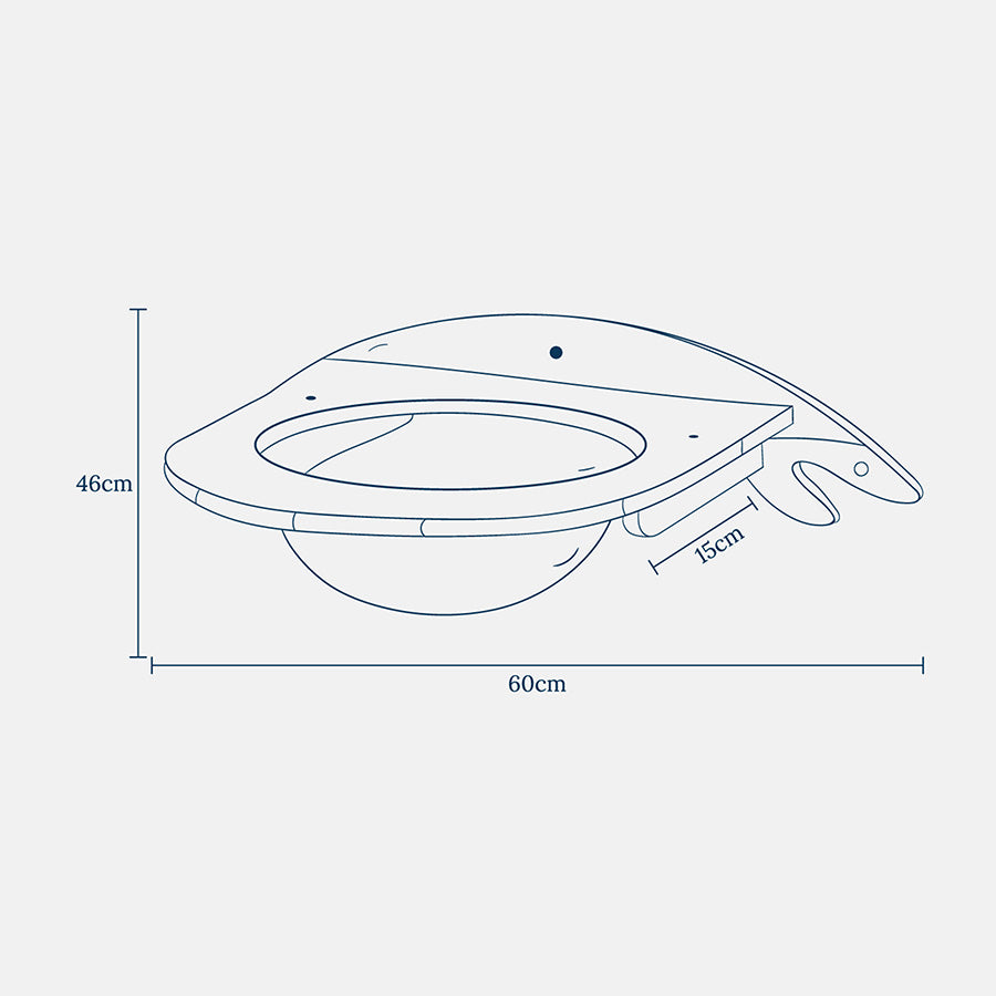 Lords & Labradors Malmo Viewing Pod Wall Cat Climber