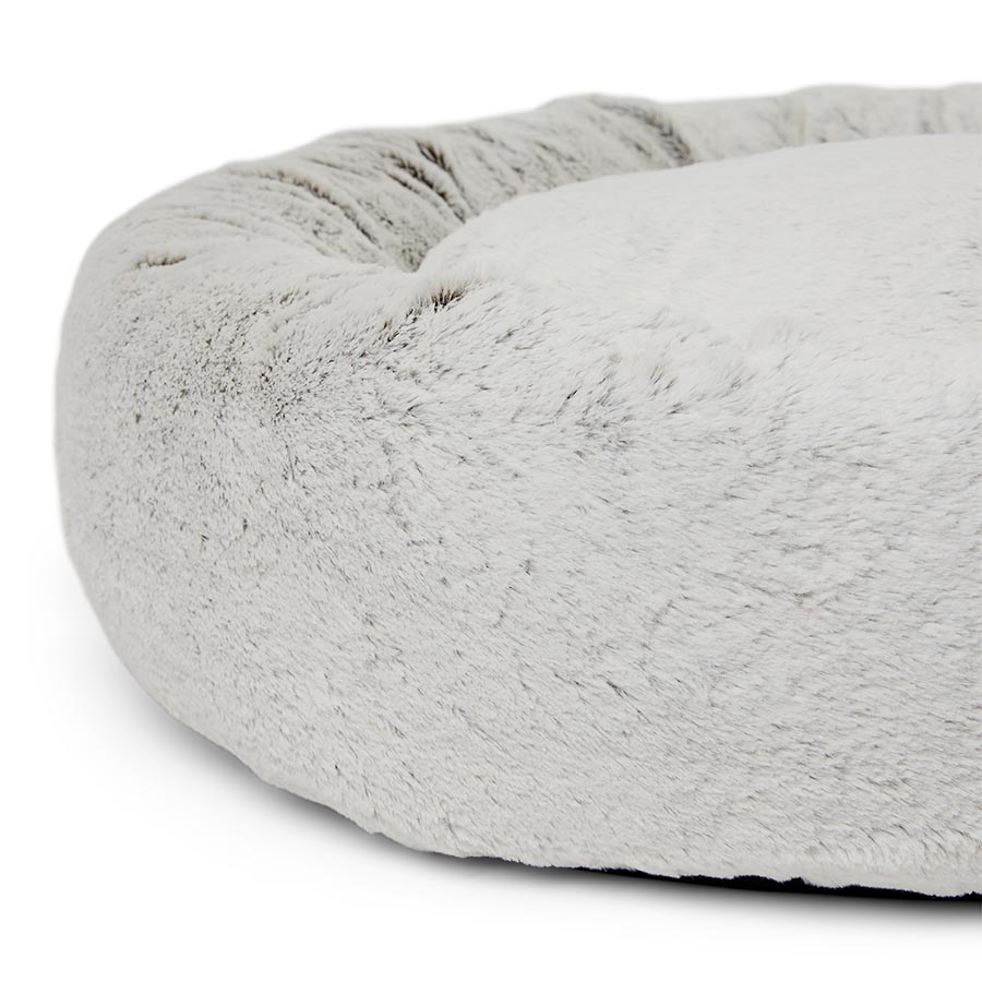 Pets at Home Snug Donut Dog Bed Snow Grey Large