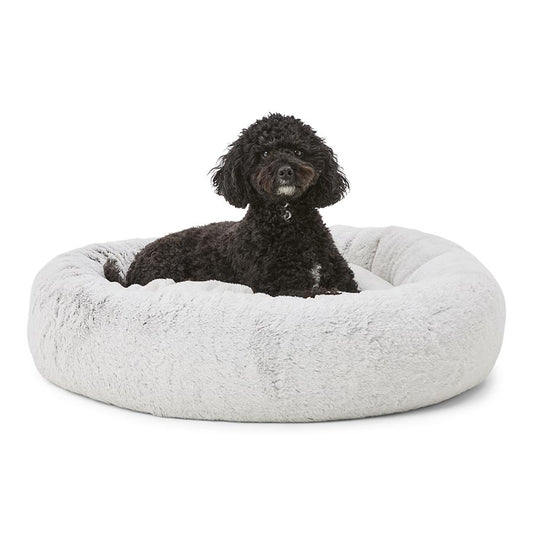 Pets at Home Snug Donut Dog Bed Snow Grey Large