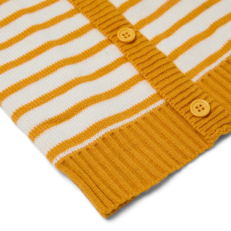 Pets at Home Striped Dog Cardigan Yellow