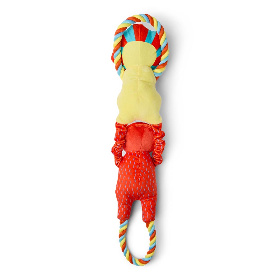 Pets at Home Sunny Daze Jungle Pals Rope Squeaky Dog Toy