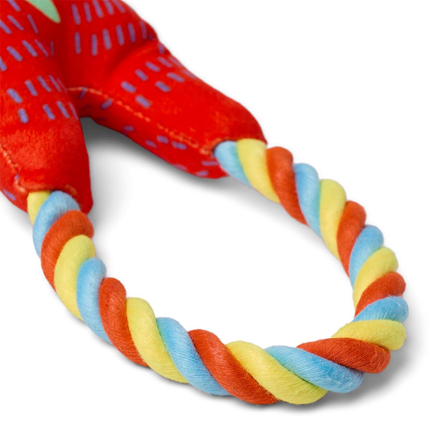 Pets at Home Sunny Daze Jungle Pals Rope Squeaky Dog Toy