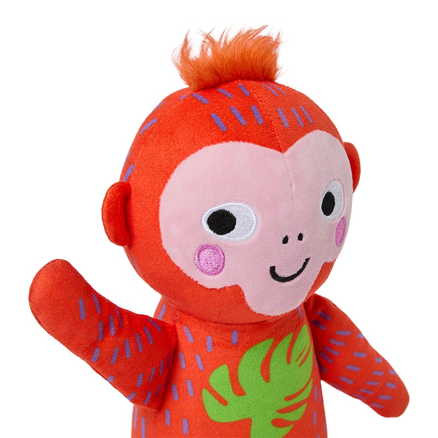 Pets at Home Sunny Daze Summer Medium Monty Monkey Squeaky Dog Toy