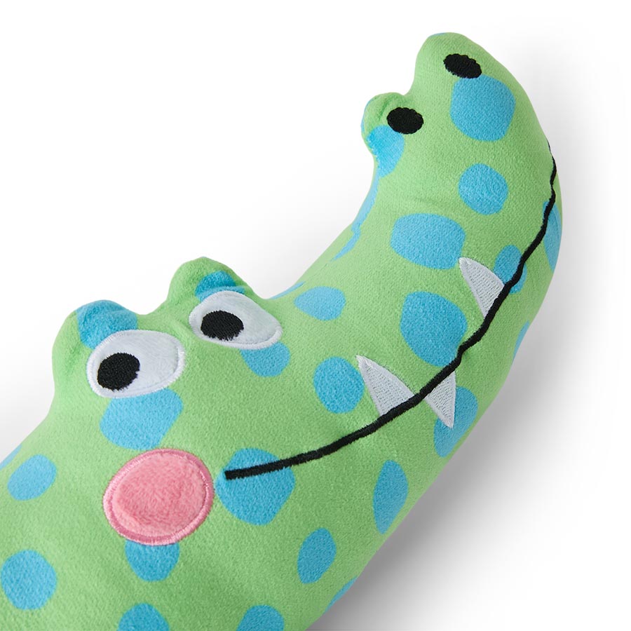 Pets at Home Sunny Daze Jumbo Myles Crocodile Plush Squeaky Dog Toy